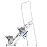 Stepper Vertical Pliabil Alb cu Monitor LCD și 2 Niveluri de Rezistență