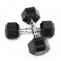 Gantere Hexagonale Profesionale din Cauciuc – Seturi 1-10kg, 2kg