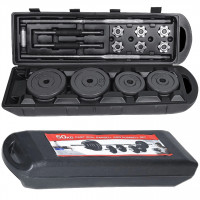 Set Ganteră Reglabilă + Halteră OKPRO OK1035F (50kg ) – Sistem Multifuncțional Fitness