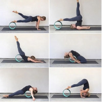 Roata yoga 33 cm, YJL001, Hiperlion Roata yoga 33 cm, YJL001, Hiperlion