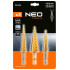Set de burghie in trepte HSS TiN, 3-20 mm, hexagonal, 3 buc. [2]
