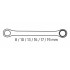Chei inelare cu clichet, lungi, 8-19 mm, set 6 buc, in husa textila [12]