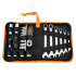 Set de scule pentru motociclete - 25 buc, husa suport din material buretat textil [12]