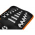 Set de scule pentru motociclete - 25 buc, husa suport din material buretat textil [14]