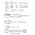 Set de scule pentru motociclete - 25 buc, husa suport din material buretat textil [33]