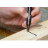 Marker de constructie gros, negru, permanent, rezistent la apa, lac, aluminiu, 4 buc. [4]