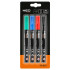 Marker gros pentru constructii, 4 culori, permanent, rezistent la apa, lac, aluminiu, 4 buc. [2]