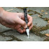 Marker de constructii, alb, permanent, rezistent la apa, lac, aluminiu, multipli de 12. [3]