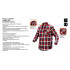 Camasa pentru barbati din flanel, rosu-negru-alb, marimea XL [2]