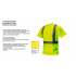 Tricou de inalta vizibilitate, galben, marimea M [2]