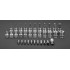 Set tubulare  cu bit Torx ,3/8'', CrV, 34 piese [3]