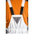 Pantaloni cu bretele, albi, marimea S/48 [5]