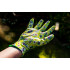 Manusi de gradina cu nitril, design floral, 7 