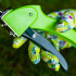 Manusi de gradina cu nitril, design floral, 9 