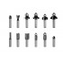 Cap freza, carburas, prindere 8 mm, 12 buc -set [3]