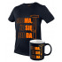 Tricou imprimat, MA SIE DA , marimea XXXL, negru [2]