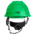 Casca industriala cu chinga de prindere sub barbie, verde [2]