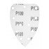 Hartie de slefuit cu suport Velcro delta 140 x 140 x 80 mm, K100, 5 buc, cu gauri [6]