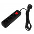 Prelungitor 1.5m, 3x1.5mm2, 3G, negru, ON/OFF [4]