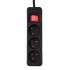 Prelungitor 3m, 3x1.5mm2, 3G, negru, ON/OFF [4]