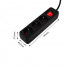 Prelungitor 3m, 3x1.5mm2, 3G, negru, ON/OFF [6]