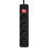 Prelungitor 1.5m, 3x1.5mm2, 4G, negru, ON/OFF [4]
