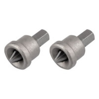 Biti cu limitare PZ2 x 25 mm, 2 buc. Biti cu limitare PZ2 x 25 mm, 2 buc.