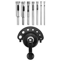 Burghie diamantate 4-12 mm, cu ghidaj, set 8 buc Burghie diamantate 4-12 mm, cu ghidaj, set 8 buc