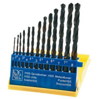Burghie pt metal, HSS, 2.0-8.0 mm, 13 buc -set Burghie pt metal, HSS, 2.0-8.0 mm, 13 buc -set