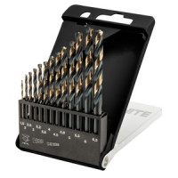 Burghiu metal HSS-CNC, 124°,  tip Pro-Tec, 1,5 - 6,5 mm, set 13 buc.