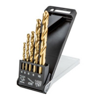 Burghiu metal HSS-TiN, 4,0 - 10 mm / set de 5 buc. Burghiu metal HSS-TiN, 4,0 - 10 mm / set de 5 buc.