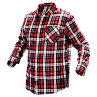 Camasa pentru barbati din flanel, rosu-negru-alb, marimea XL Camasa pentru barbati din flanel, rosu-negru-alb, marimea XL