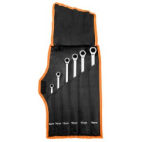 Chei inelare cu clichet, lungi, 8-19 mm, set 6 buc, in husa textila