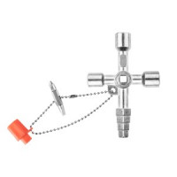 Cheie universala/multifunctionala pentru cutii gaz, instalatii sanitare, lifturi, etc