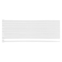 Coliere plastic EXTREME 2,5 × 80 mm, alb, 100 buc.