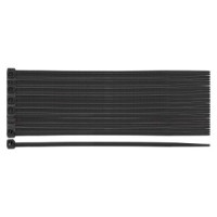 Coliere plastic EXTREME 2,5 × 80 mm, negru, 100 buc.