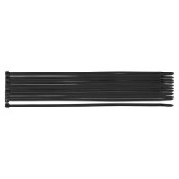Coliere plastic EXTREME 3,6 × 200 mm, negru, 20 buc.