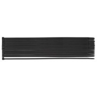 Coliere plastic EXTREME 3,6 × 300 mm, negru, 100 buc.