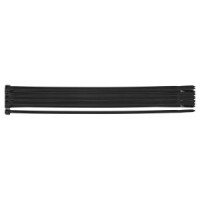 Coliere plastic EXTREME 4,8 × 300 mm, negru, 20 buc.