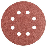 Disc abraziv cu gauri 125mm K60, set 5 buc