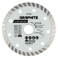 Disc de taiere diamantat Turbo, 115 x 22,22 mm, taiere uscata si umeda Disc de taiere diamantat Turbo, 115 x 22,22 mm, taiere uscata si umeda