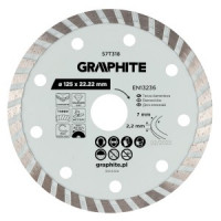 Disc de taiere diamantat Turbo, 125 x 22,22 mm, taiere uscata si umeda Disc de taiere diamantat Turbo, 125 x 22,22 mm, taiere uscata si umeda