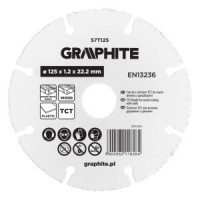 Disc de taiere, lama TCT, pentru lemn (cu/fara cuie), plastic 125 x 1.2 x 22.22 mm Disc de taiere, lama TCT, pentru lemn (cu/fara cuie), plastic 125 x 1.2 x 22.22 mm