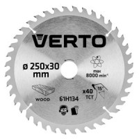 Disc pentru circular, 250 x 30 mm, 40 dinti