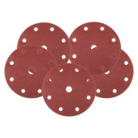 Discuri de slefuit 150 mm, P180, 5 buc, cu 9 gauri pentru 04-721 Discuri de slefuit 150 mm, P180, 5 buc, cu 9 gauri pentru 04-721