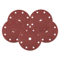 Discuri de slefuit 150 mm, P60, 5 buc, cu 9 gauri pentru 04-721