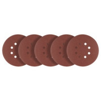 Discuri de slefuit cu suport Velcro, cu gauri, 150 mm, P120, 5 buc.