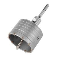 Freza 85 mm, 8 dinti widia cu adaptor SDS+ si burghiu pilot