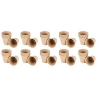 Ghivece de turba: 8 x 8 x 7,8 cm, 60 de bucati Ghivece de turba: 8 x 8 x 7,8 cm, 60 de bucati