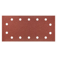 Hartie abraziva cu Velcro 115x230mm, K100, cu gauri - set 5 buc